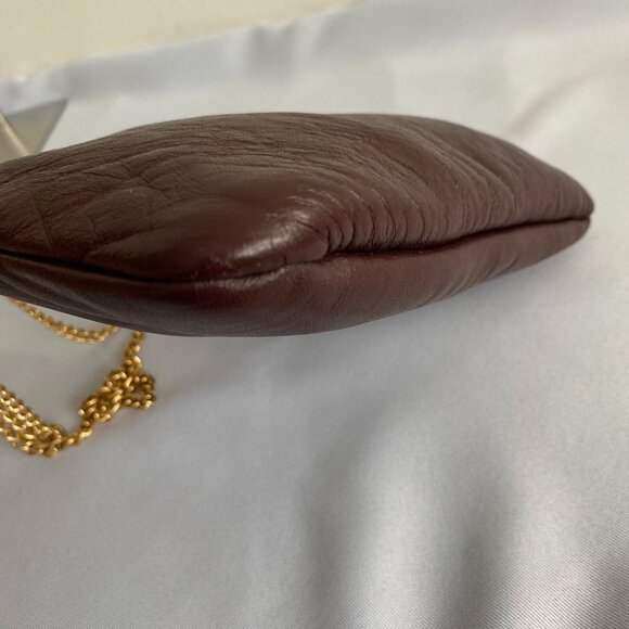 Ande Leather Deep Plum Vintage Handbag Clutch - Picture 7 of 13